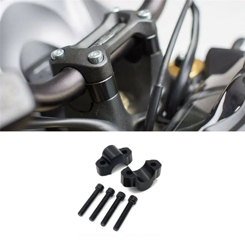A21F-Motorcycle Handlebar Risers Black Handlebar Risers For Yamaha Tenere 700 Tenere700 Accessories