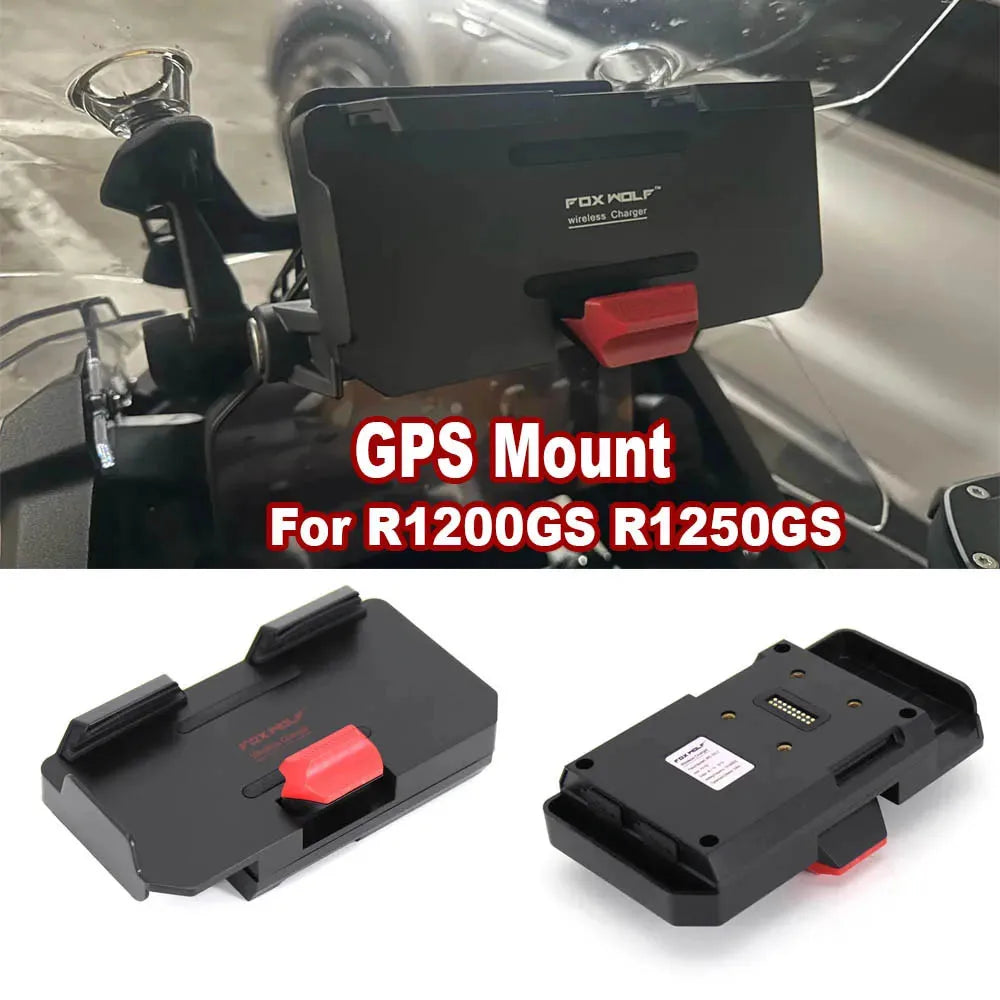 For BMW R1200GS R1250GS R 1250 GS F800GS F700GS S1000XR ADV New Motorcycle Wireless Charging GPS Phone Holder Navigation Bracket