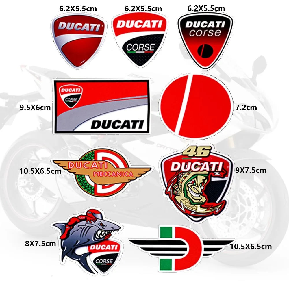 Motorcycle Sticker Helmet Body Reflective Decals Decoration Stickers For Ducati Monster Panigale 748 749 999 1098 1199 1299 1198