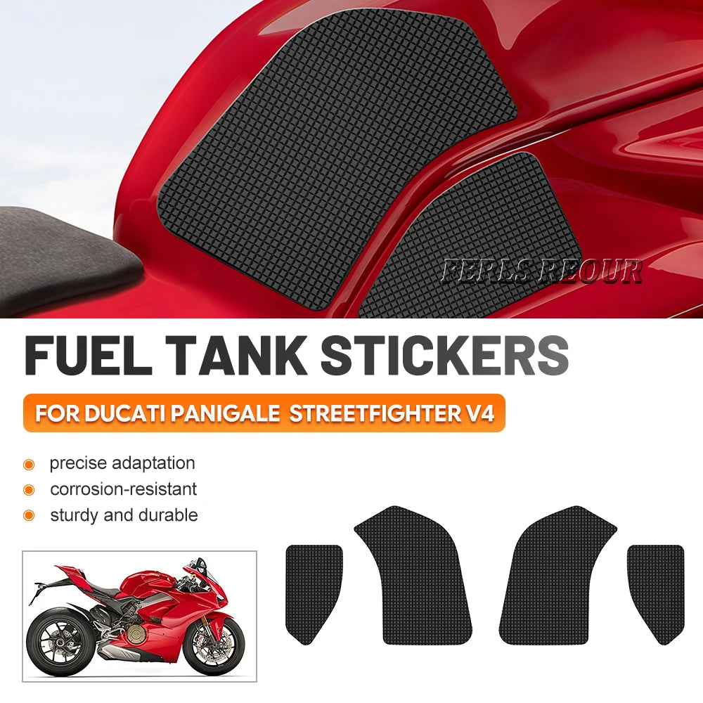 For Ducati panigale v4 1100 2018-2021  Decorative Tank Pad Rubber Gas Fuel Tank Protector Anti Scratch  Damping and buffering
