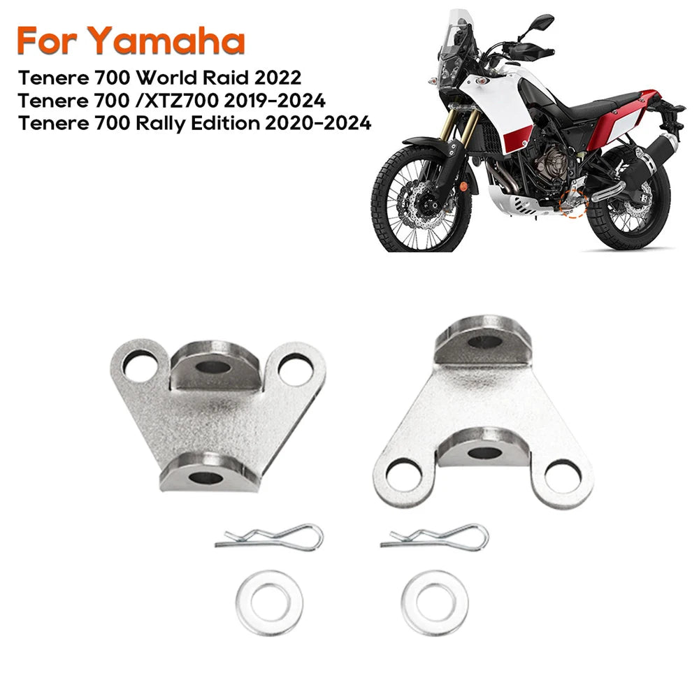 Footpeg Foot Peg For Yamaha 2019-2024 Tenere 700 XTZ 700 20MM Lowered Footpeg Lowering Brackets Tenere 700 Rally Edition 2024