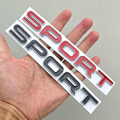 3D Metal Car Letters Sticker  Logo SPORT Badge Rear Trunk Emblem Accessories for Land Rover Discovery Range Rover Defender