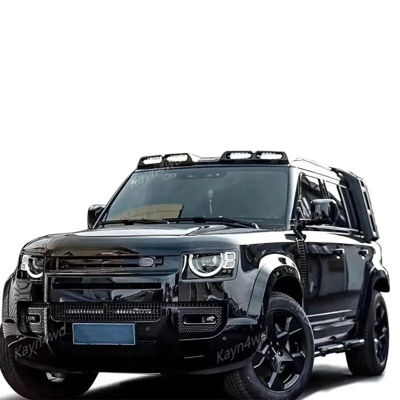 Off Road 4x4 Accessories Roof Top Light Bar Roof Spoiler With 4 LED DRL Lamp For 2020-2025 Land Rover L663 Defender 90 110 130