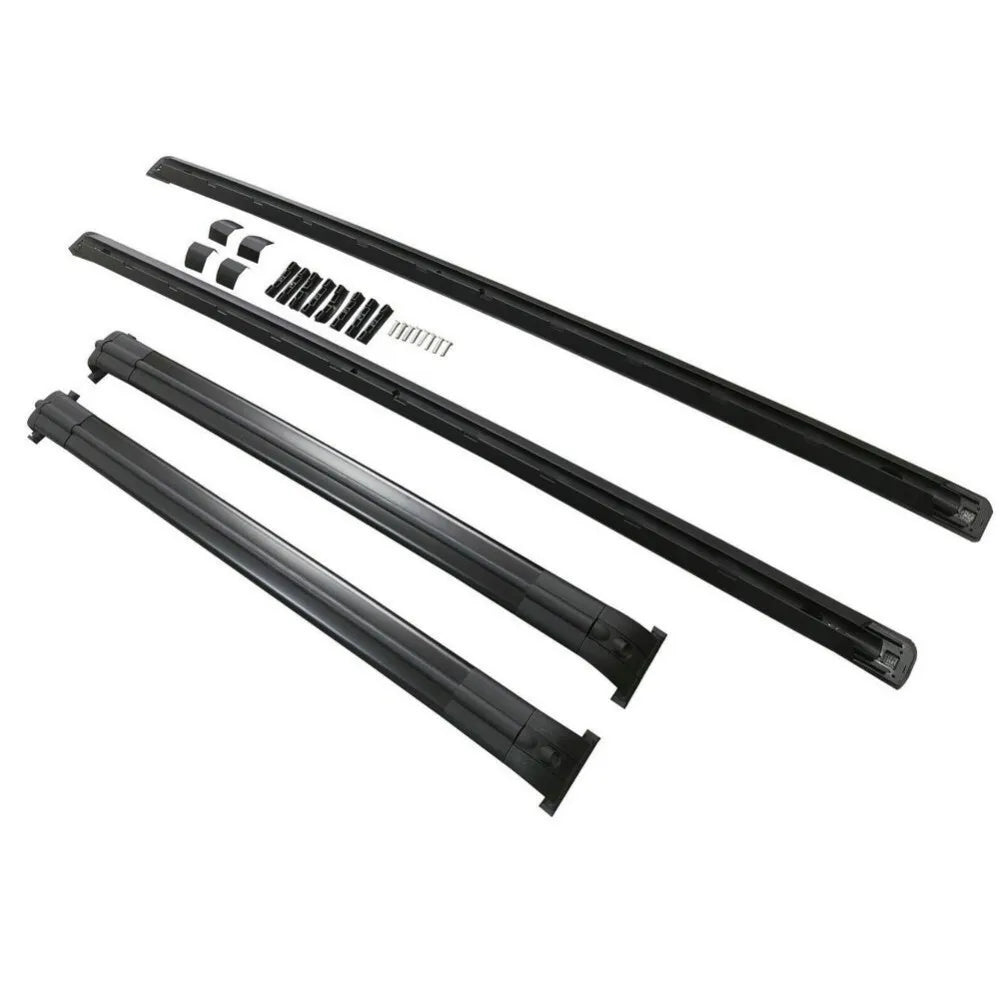 4PCS Roof Rail Racks Cross Bars Fits For Land Rover Range Rover L322 2003-2012 Luggage Carrier Silver Aluminium