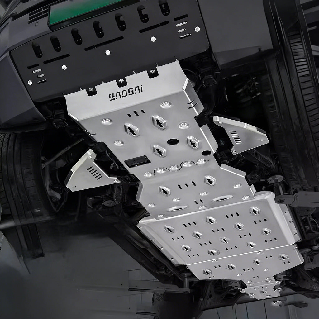 High Quality Aluminum Motor Battery Guard Under Bottom Protection Engine Guard Chassis Skid Plate For BYD Leopard 8 Accessories