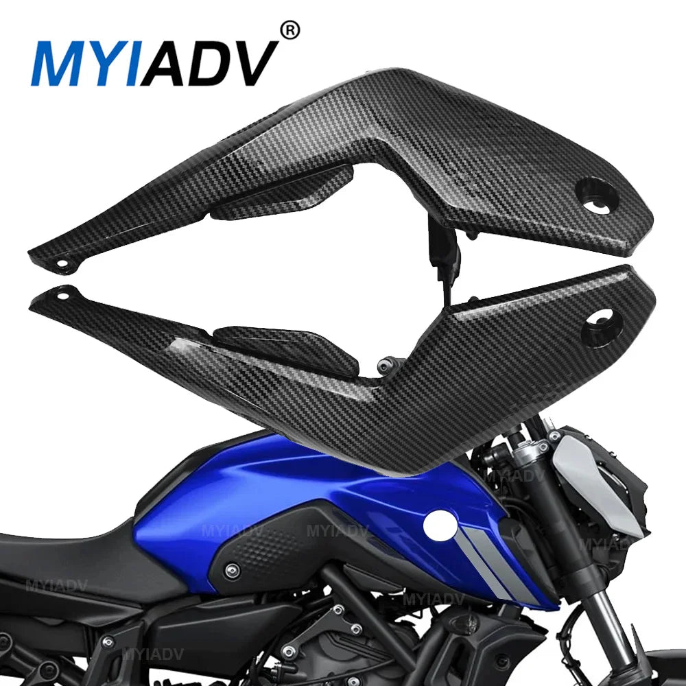 For Yamaha MT07 FZ07 2021-2023 2024 Motorcycle Side Fairing Fuel Tank Panel Frame Guard Protector Cover  MT-07 FZ-07 MT 07 FZ 07