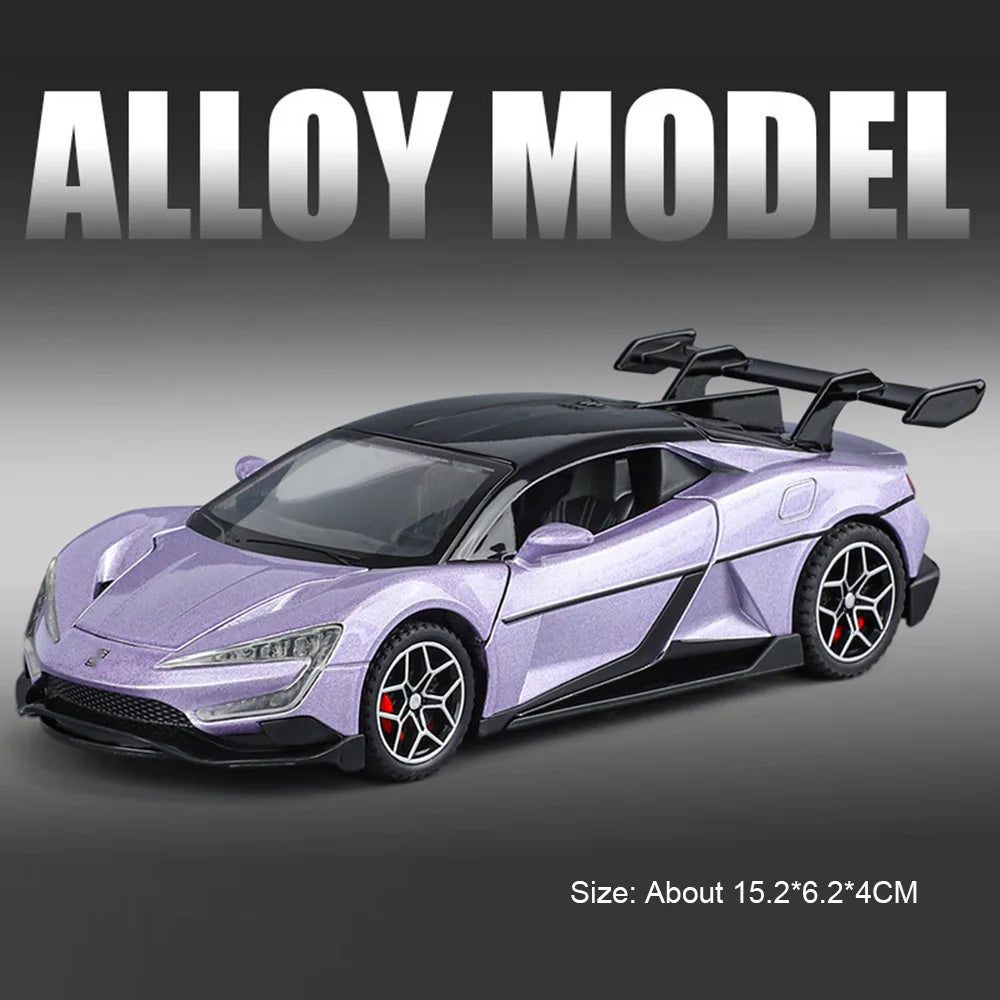 1:32 BYD Leopard 8 Yangwang U9 Diecast Alloy Model Toys Car Doors Can Be Opened Rear Wheel Return Force Vehice Fashion Ornaments