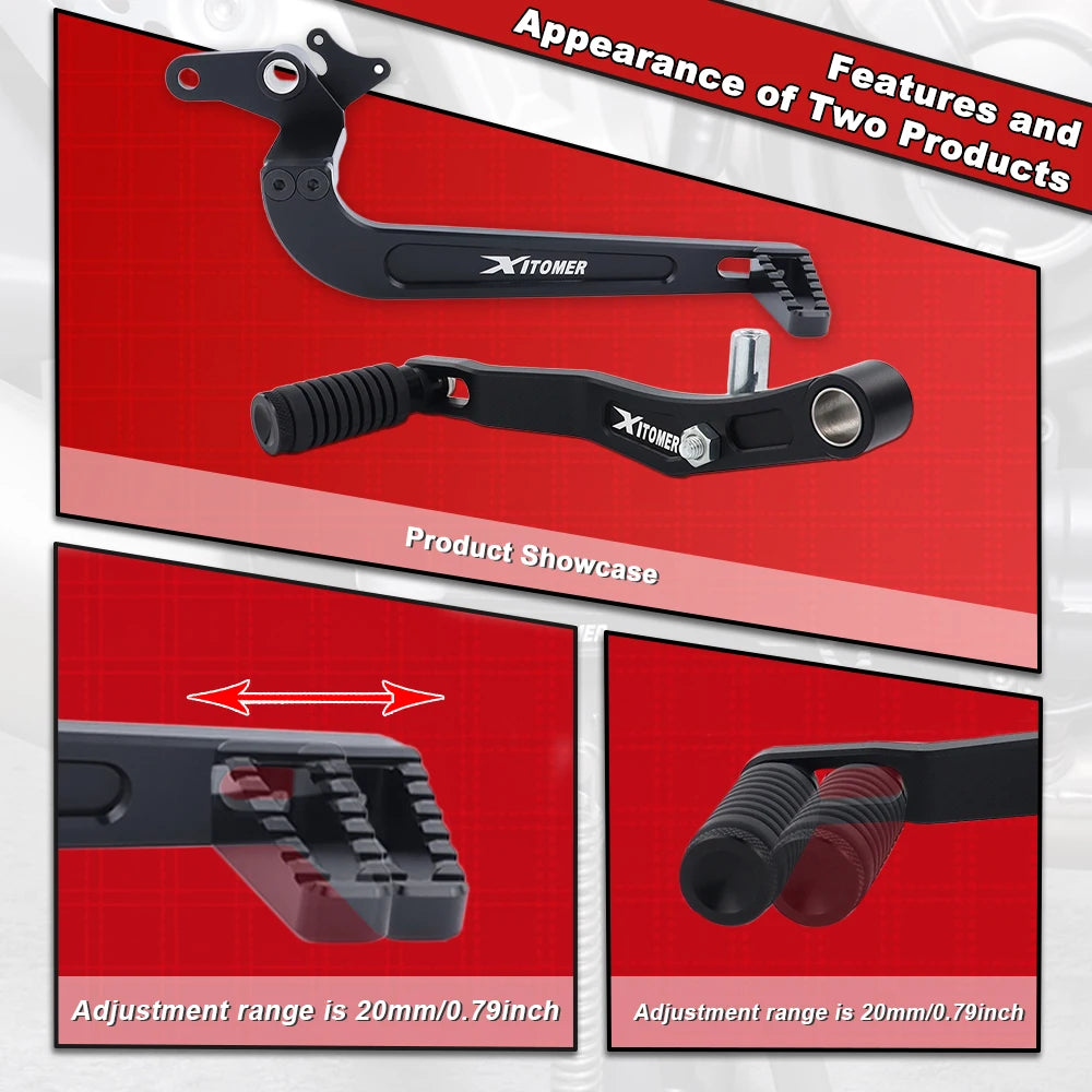 Motorcycle Gear Shifter Shift Lever Kick Start Lever Foot Brake Pedal MT-07 FZ-07 MT-07 Tracer Tracer 700/GT XSR 700 For YAMAHA