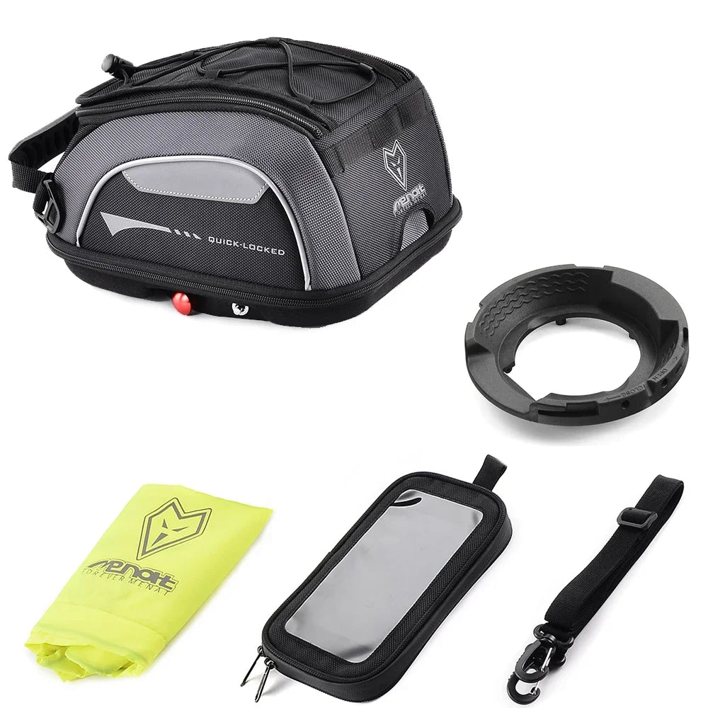 For DUCATI Panigale V2 V4 Streetfighter V4 R S Tank Bag Rotation Locked  Anti Theft Bag Waterproof Fuel Luggage Carrie Top Case