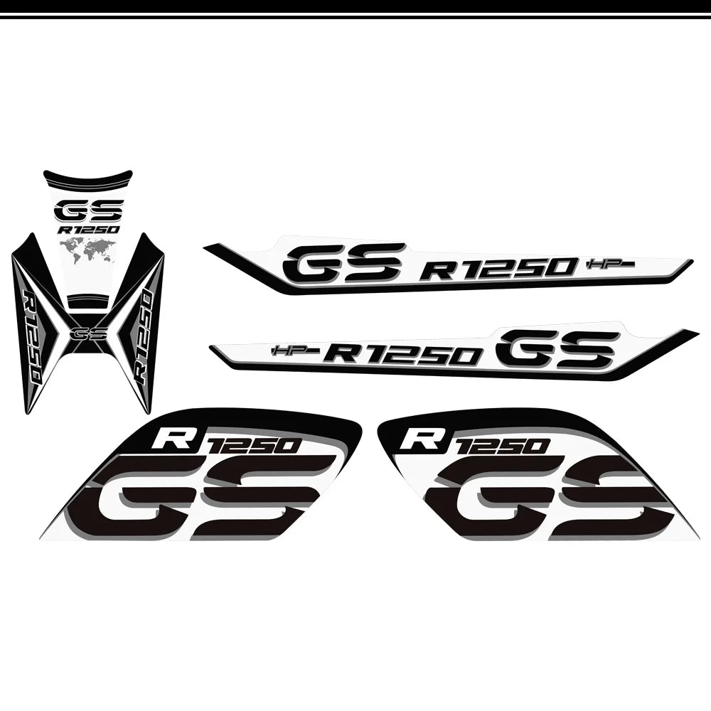 For BMW R1250GS R1250 R 1250 GS HP Rallye Motorcycle Tank Pad Front Nose Beak Fairing Fender Protector Stickers 2019 2020 2021