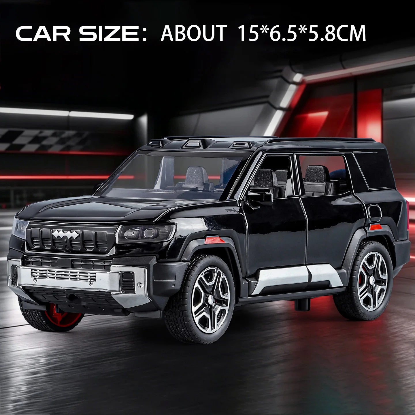 1:32 BYD Leopard 8 Yangwang U9 Diecast Alloy Model Toys Car Doors Can Be Opened Rear Wheel Return Force Vehice Fashion Ornaments