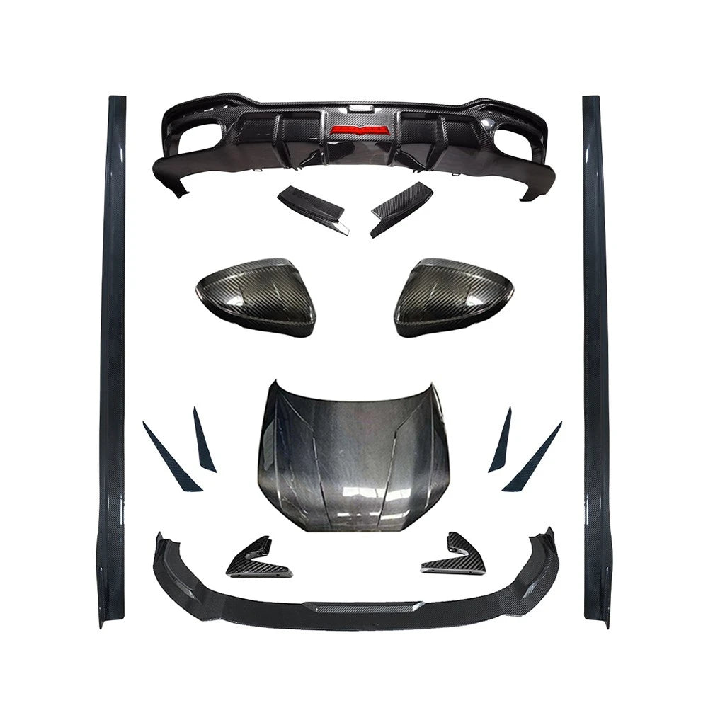 ODM/OEM Dry Carbon Fiber Universal Car Rear Spoilers New Condition Rear Bumper Lip Diffuser for AUDI A5 S5 PA B9.5