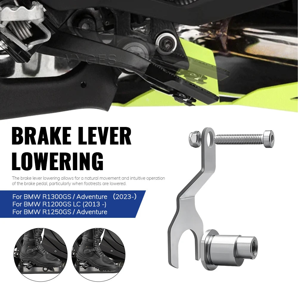 For BMW R1300GS R 1300 GS R1250GS R 1250 GS R1200GS Adv Motorcycle Brake Lever Lowering Adjustment Brake Pedal Brake Lever Mount