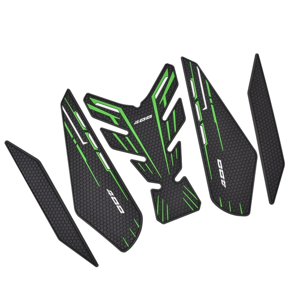 Ninja400 Z400 Tank Pad Stickers Gas Protector For Kawasaki Ninja 400 2019-2024 2023 Motorcycle Kit Knee Protection Oil Decals
