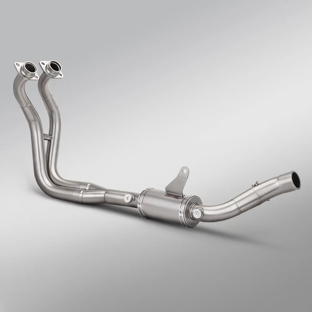 For YZF-R7 XSR700 MT-07 Motorcycle Exhaust Full System Front Pipe With Dual O2 Sensor And Slip-On Tail Muffler Moto Parts