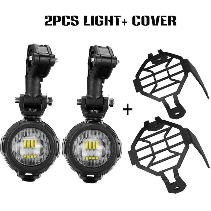 Motorcycle LED Auxiliary Lights Spot Driving Fog Light For Benelli TRK502 TRK502x For Yamaha FJR1300 MT 09 07 For Honda CRF1000L