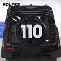 Suitable for Modification of 20-25 Land Rover Defender 90/110/130 rear-mounted tire covers with spare tire covers and decorative