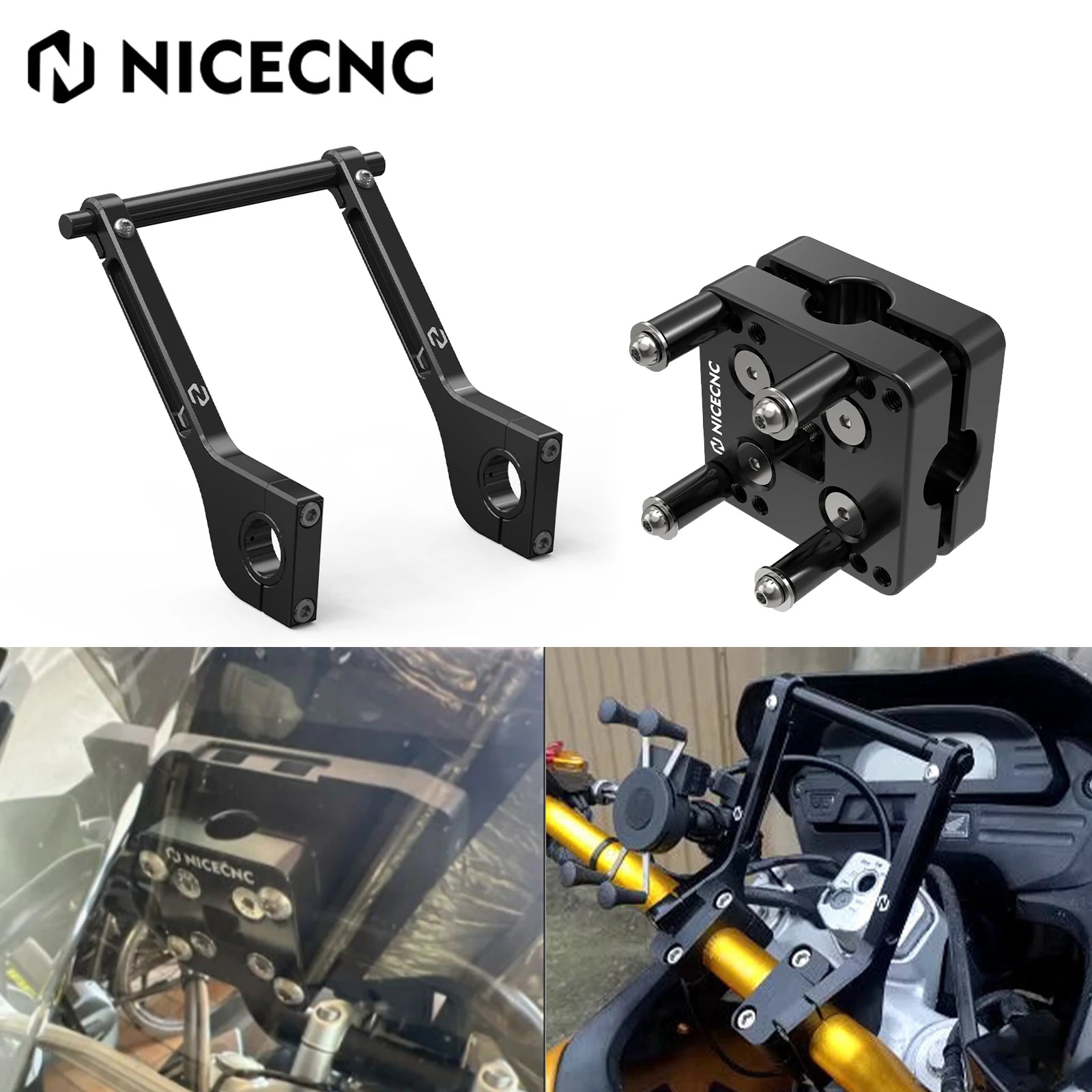 Navigation Bracket GPS Mount Roadbook Mounting Arms For KTM Yamaha Tenere700 BMW R1200GS R1250GS AdventureSuzuki Kawasaki Ducati