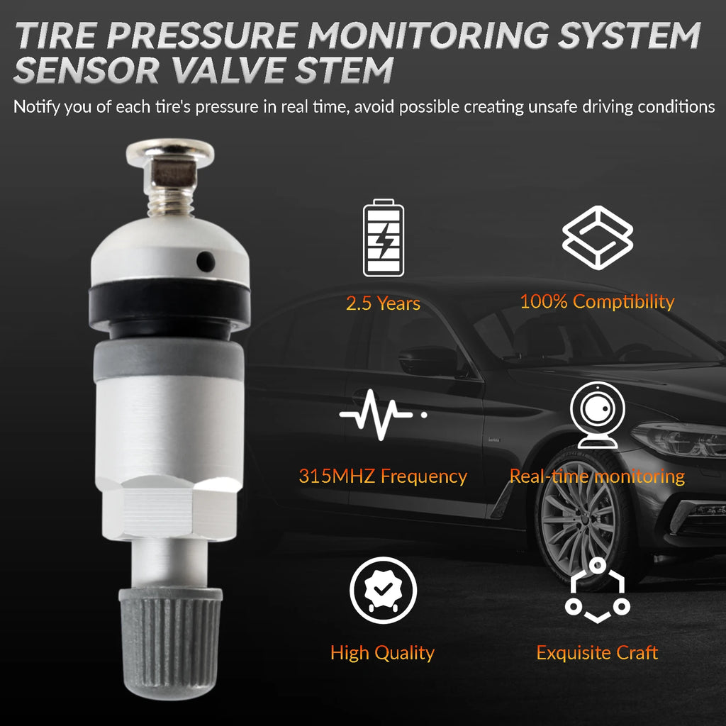 4X Repair TPMS Replacement Tyre Pressure Monitor Sensor Valve Stem For BMW 5er Audi VW Skoda Porsche Mercedes - Benz Land Rover
