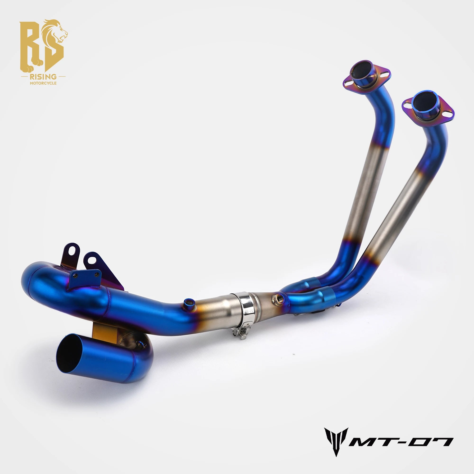 For Yamaha YZF MT07 FZ-07 MT-07 XSR700 2014-2026 swirl Flow Slip-On Full Exhaust System Front Pipe Motorcycle Muffler Escape