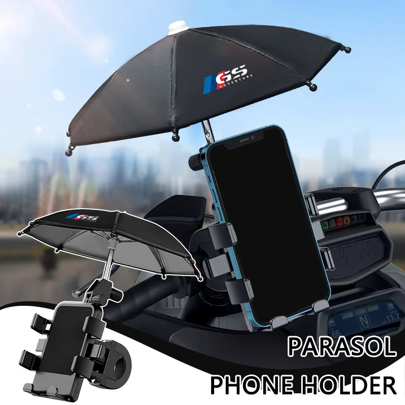 360° Rotatable Motorcycle Umbrella Phone Holder For Bicycle Moto for BMW GS LC R1200GS R1250GS R 1250 1200 F650GS F800GS F850GS