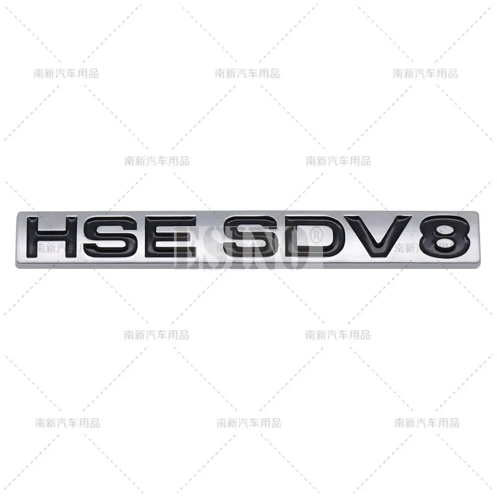 New 3D HSE SDV6 SDV8 ABS Adhesive Emblem Badge Decal for Land Rover Ranger Rover Voguese Defender