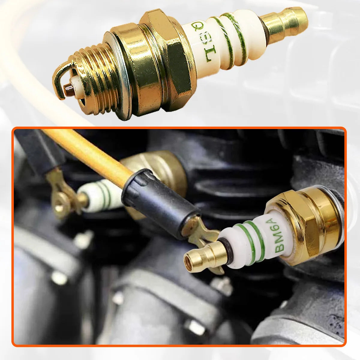 YONGRUN 1/2/5PCS BM6A Spark Plug Engine Parts Durable Parts for Car SUV Truck Accessories Automotive Spark Plugs Engine Ignition