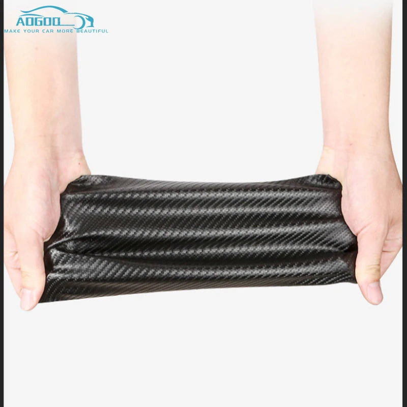 For BYD Leopard 8 2024 2025 Car Door Sill Leather Stickers Protection Plate Carbon Fiber Threshold Accessories 13 Pieces