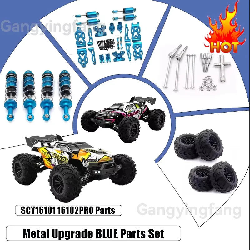 16102PROSCY 16101 PRO  SG116MAX RC Automotive Aluminum Parts Suspension Arm Steering Assembly Drive Shaft Gear Upgrade Metal Kit