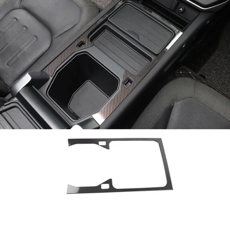 1pc ABS Car Central Control Storage Box Cup Trim Decoration Cover Sticker Frame for Land Rover Defender 20-24 Interior Accessory