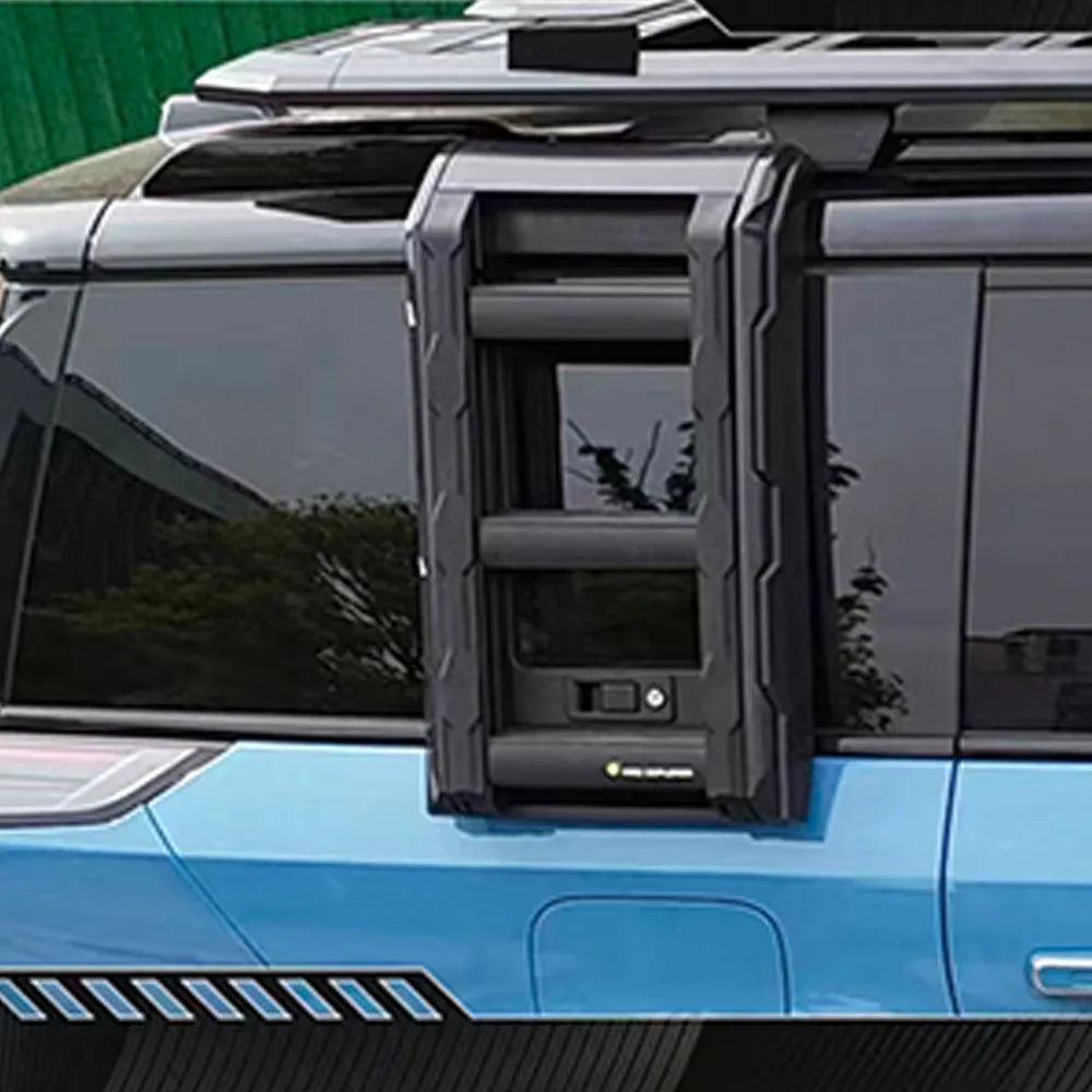 Car Foldable Side Door Climbing Ladder Retractable Fit For BAIC JISHI Polestones 01 ROX 01 2024 2025 2026
