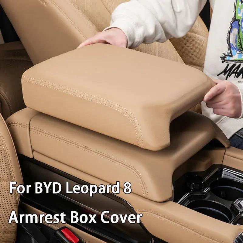 For BYD Leopard 8 Denza B8 2025 2026 Armrest Box Protective Cover Height Pad Refrigerator Protective Cover Accessories