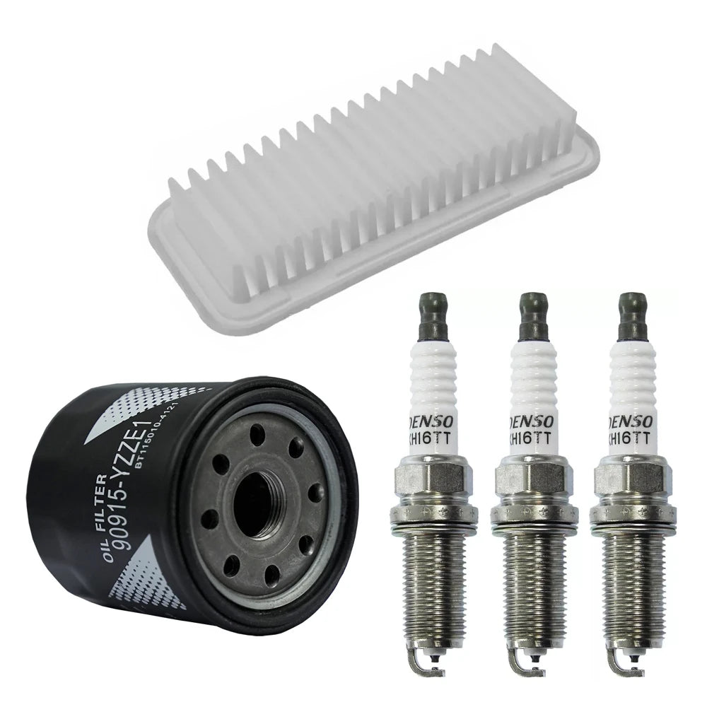 Car Oil Filter&Air Filter&Spark Plug  For Citroen C1 Peugeot 107 108 Toyota Aygo 1.0 2005-2014 Durable Automotive Parts