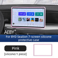 For BYD Sealion 7 2024 Dashboard Screen Bezel Cover,Silicone Shockproof Case,Interior Car Accessories,Original Silicone Bezel