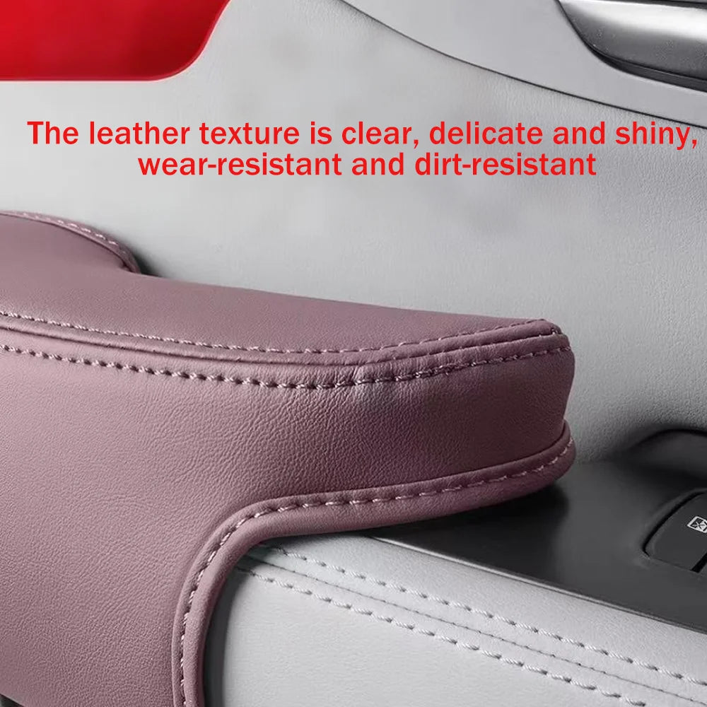 For BYD Seal U Sealion 6 Song Plus DM-i EV 2023~2025 2024 LHD Car Inner Door Handle Leather Protective Cover Interior Accessorie