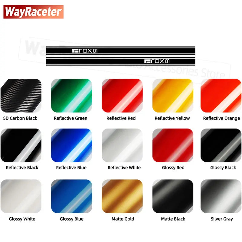 2 Pcs/Set Door Side Stripes Sticker Carbon Fiber Vinyl Decal For Polestones 01 ROX 01 2025 2026 2023 2024 Accessories