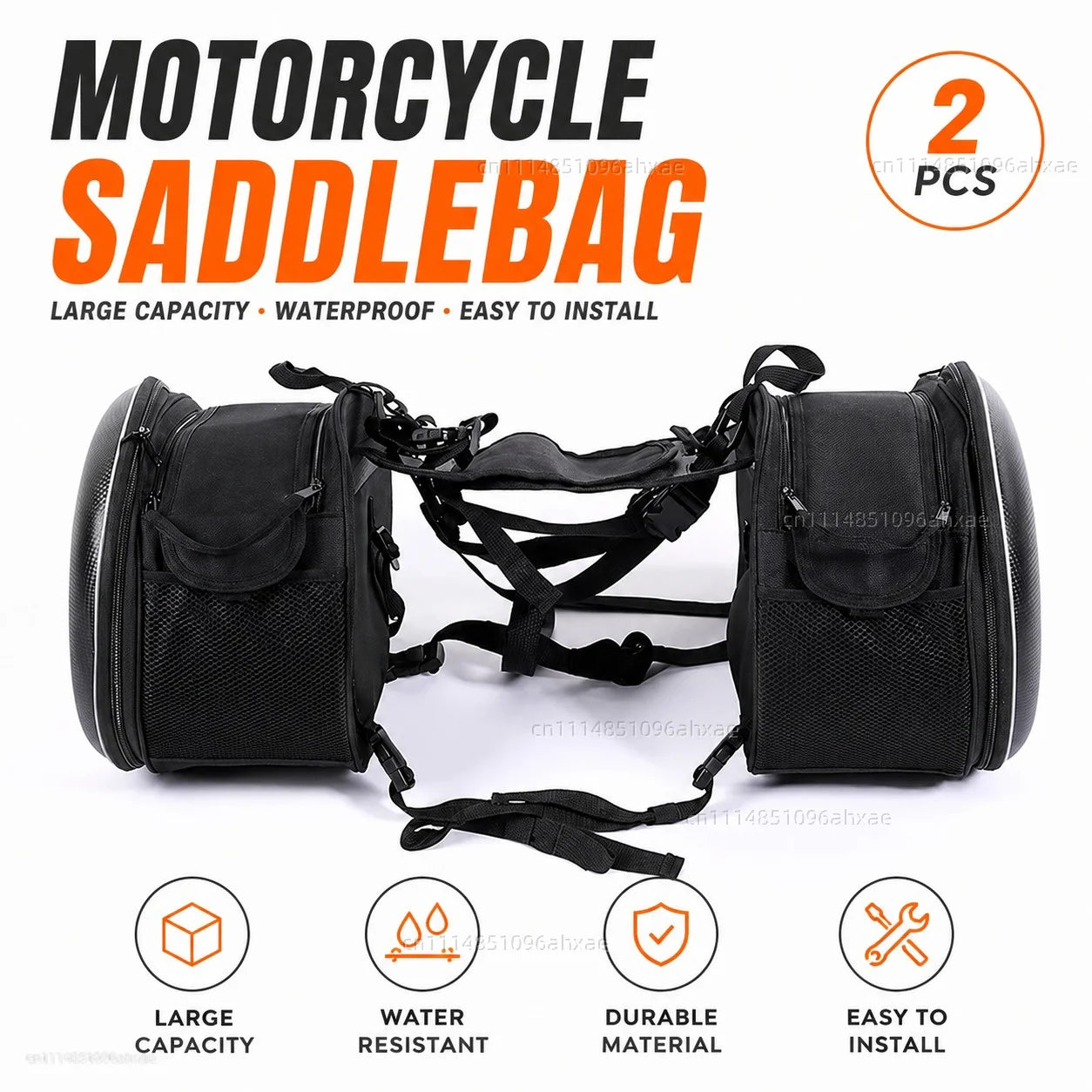 For BMW R1200GS R1250GS R 1200GS R1250 GS R 1250 LC ADV 2PCS Motorcycle Pannier Bags Luggage Saddle Bags Side Storage Fork