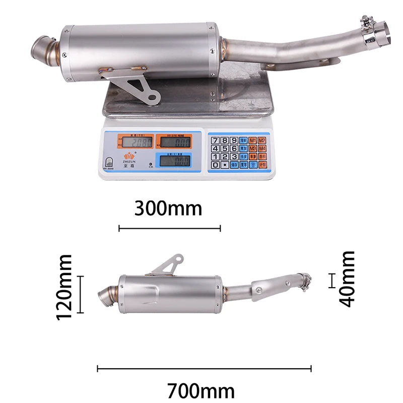 Slip On For Yamaha Tenere 700 Rally Edition 2019 - 2025 Motorcycle Exhaust Escape Systems Link Pipe Stainless Muffler DB Killer