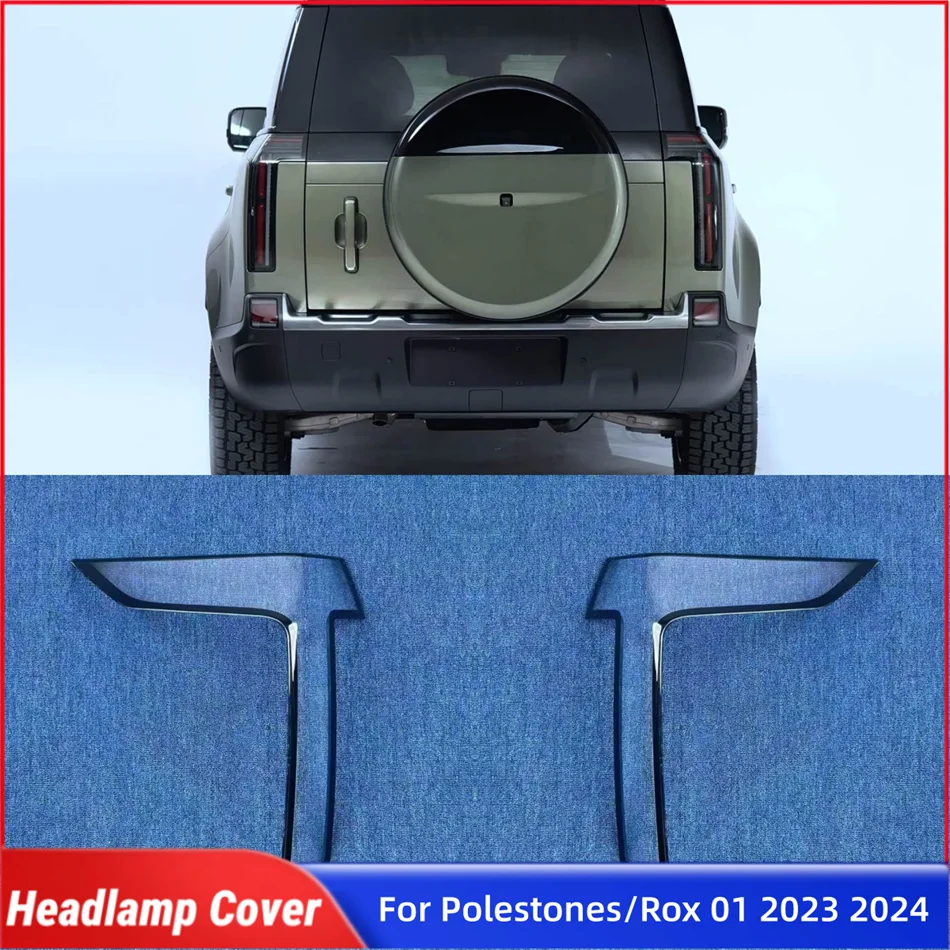 For Polestones / Rox 01 2023 2024 Car Products Replacement Car Lights Shell Turn Signal Light Cover Taillight Shell