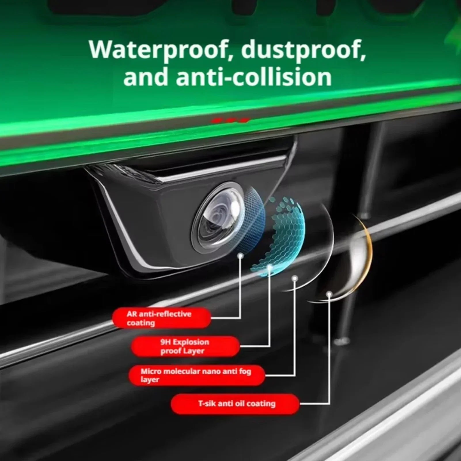 For BYD Leopard 5 8 Denza B5 B8 Ti 3 Ti 7 Car Camera Protection Cover 360° Panoramic Anti-fog Function Camera Lens Cover