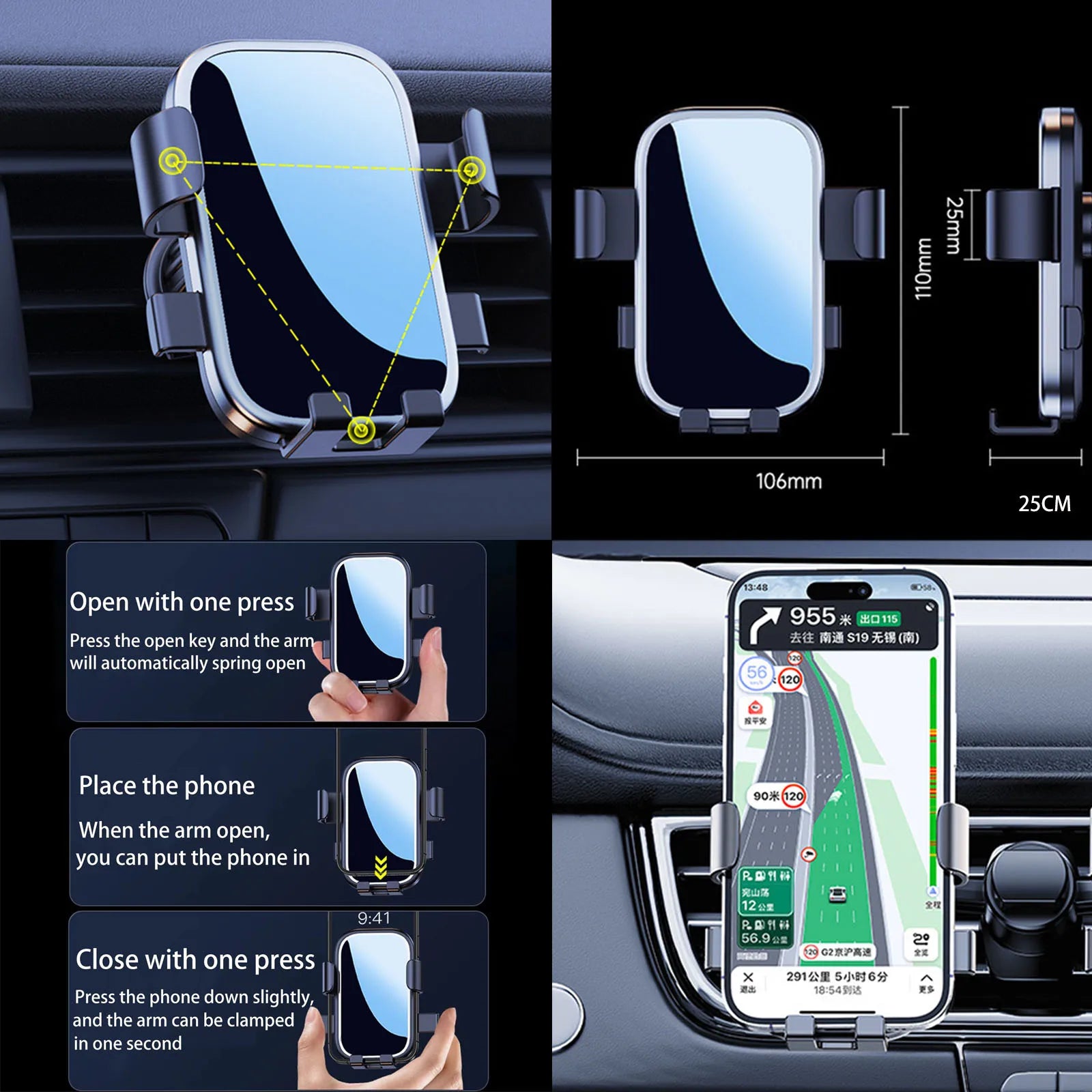 Car Mobile Phone Holder for Polestone 01 Rox 01 GPS Bracket Navigation Stand Auto Accessories