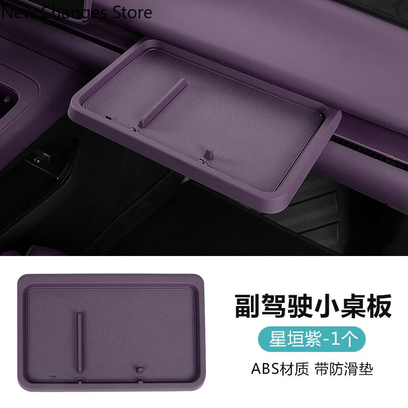 For Leapmotor C10 Co-pilot Small Table Board Central Control Black Technology Storage Box Decoration Modification Accessories