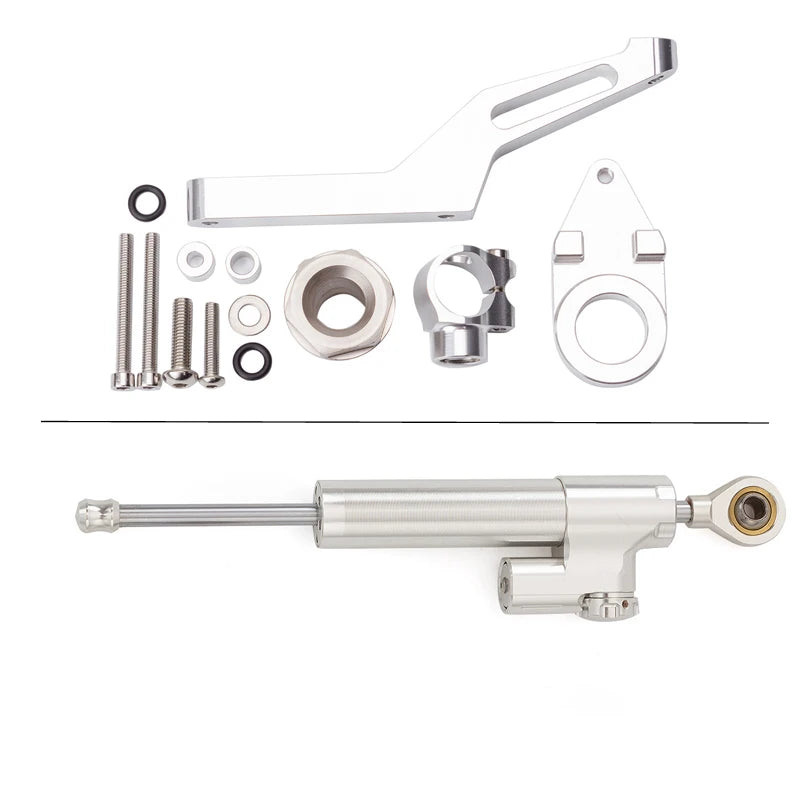 2024 For Kawasaki Ninja ZX-6R ZX6R 636 600 2009 2010 2011 2012 2013 2014 2015 2016 2017 2018-2025 Steering Damper Bracket Kit