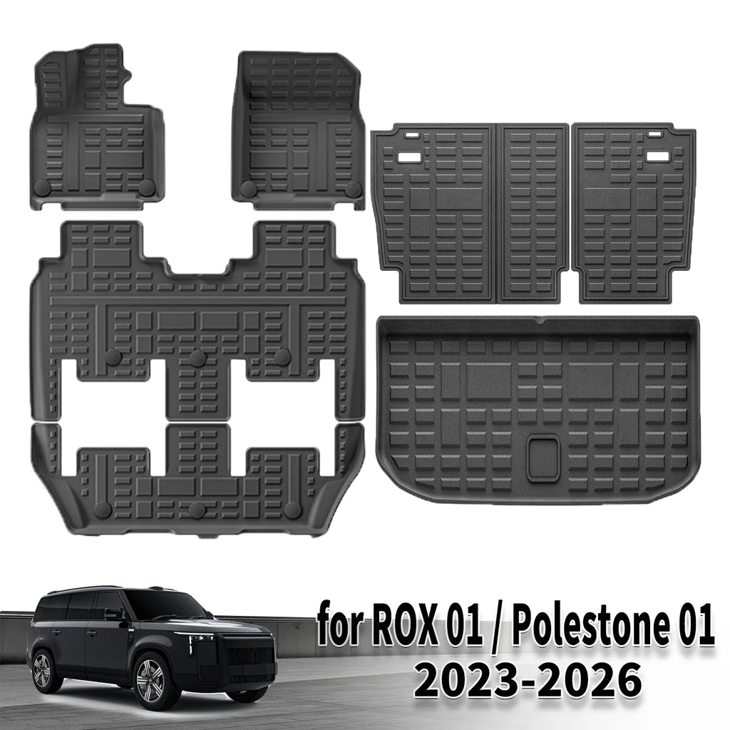 for ROX 01 / Polestone 01 2023 2024 2025 2026 Waterproof 3D TPE Car Mats, Perfect Fit, Odorless Accessories