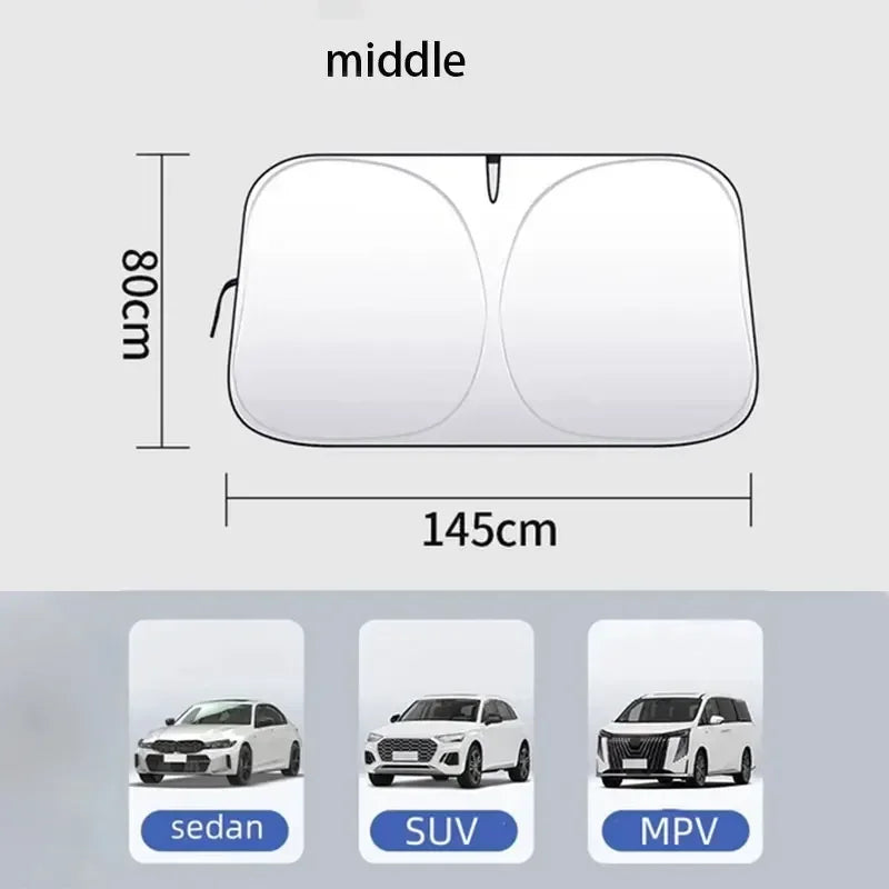 Car Sun Visor Windshield Sunshade Heat Insulation Summer Cooling Auto Accessories Physical Cooling