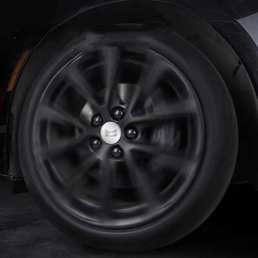 Wheel Hub Screw Cover Protective Cover Modified Decoration Blackened Screw Cap Fit For 2024 2025 BAIC JISHI Polestones 01 ROX 01