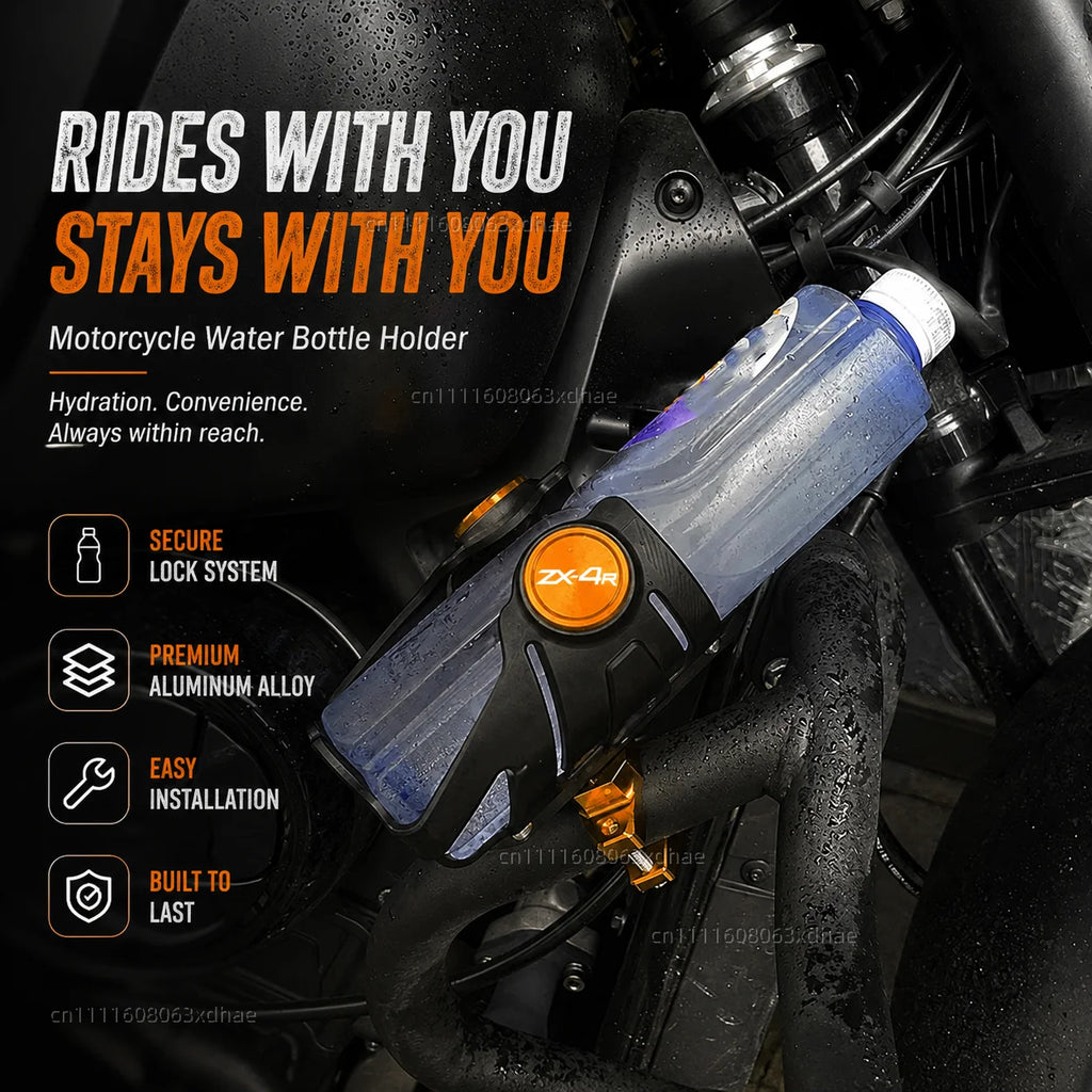 Motorcycle Water Bottle Holder For Kawasaki Ninja ZX4RR ZX 4RR Ninja ZX Coffee Beverage Tea Cup Support Modification Accessories