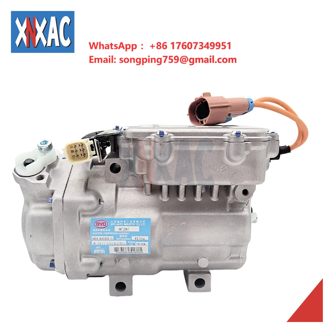 Hybrid Car AC Compressor Electric Compressor for BYD K8 640V Model BC28A  OEM K8SR-8103020-C1 New