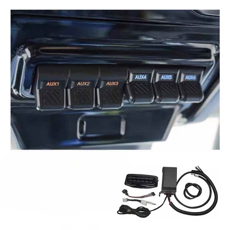 BYD Leopard 5 8 Special Six - way Aircraft - style Switch Spotlights Relay Control Box Searchlight Switch Modification