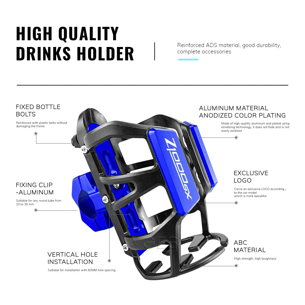 Motorcycle Beverage Water Bottle Cage For Kawasaki NINJA Z1000SX Z 1000 SX Drinks Holder Water Cup Holder